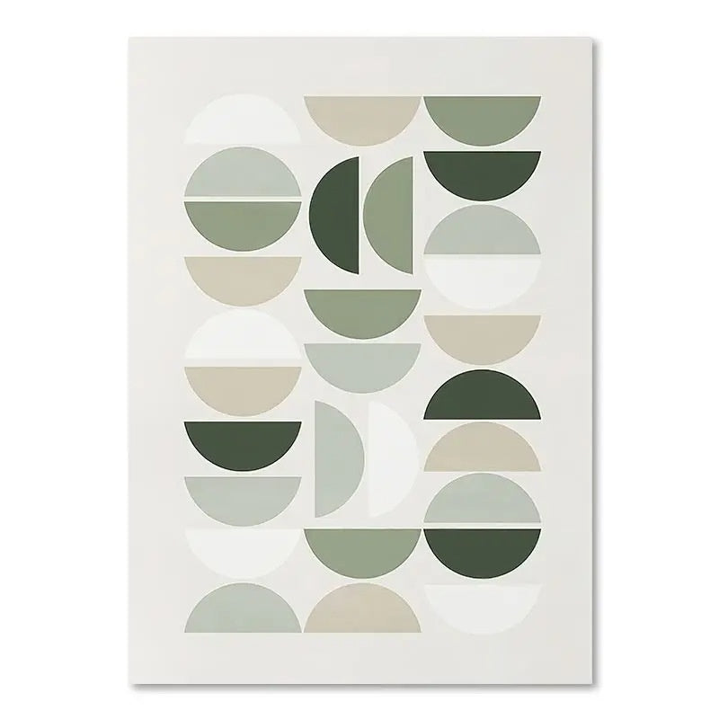 Green Botanical Wall Art Print - Modern Home Decor